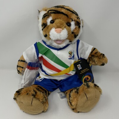 Build A Bear Tiger Plush FIFA World Cup South Africa 2010 Jersey Shorts New Rare