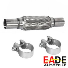 EDELSTAHL 50x200 MM FLEXROHR FLEXSTÜCK FLEXTEIL FLEXIBLES AUSPUFF ROHR UNI