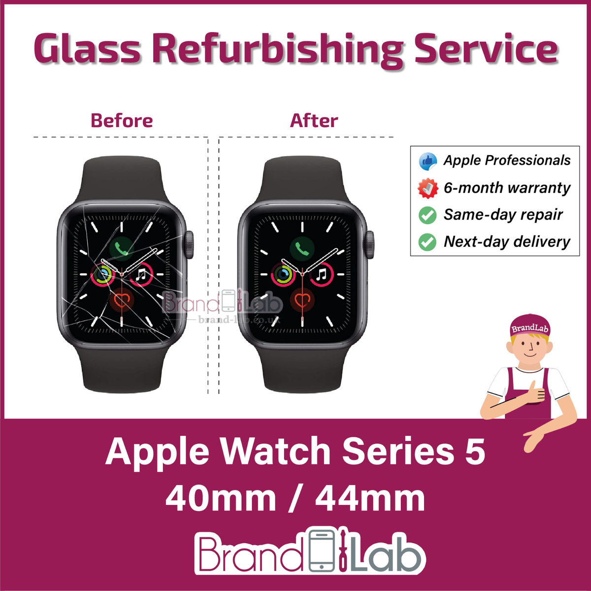 Watch Repair Apple Watch Series Replacement Glass Smart Watch
