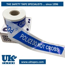 POLICE DO NOT CROSS crime scene cordon barrier tape - 100% recyclable - 200M