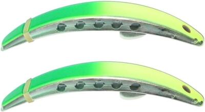 Brad's 2 Pack Super Bait Fishing Lures Plugs TPSB20-2 Trolling Chrome Limer