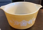 Vintage Pyrex Butterfly Gold Casserole Bowl 473 B