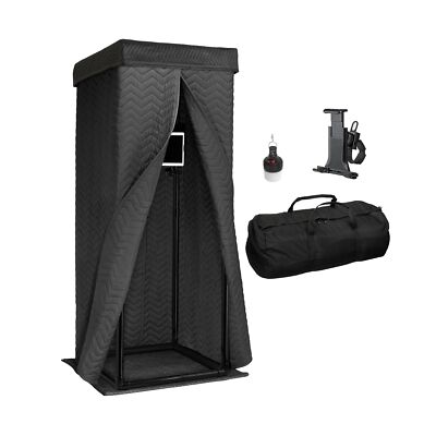 Ultimate Vocal Booth - 360 Degree Reverb Isolation Shield for Crisp, Echo-Fre...