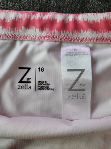 Z By Zella Girls Strappy Pink Static Shibori 2 Piece Swim Suit Size 16 - Picture 7 of 13