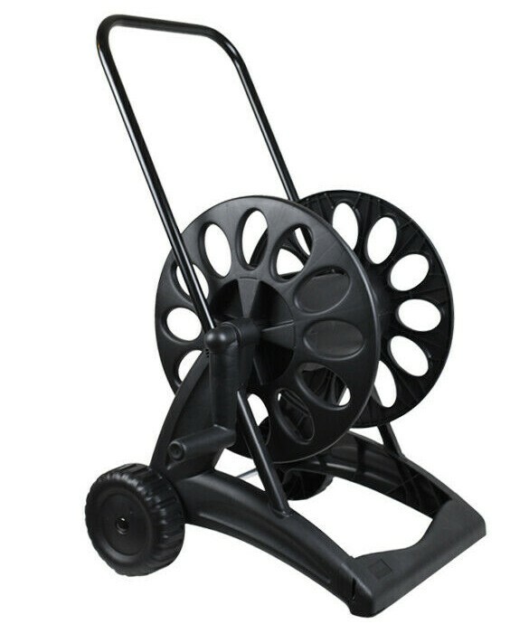 Carrello Avvolgitubo in Acciaio Nero 50m | Qualità Garantita