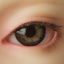 Dollmore 14mm acrylic eyes OOAK 14mm - Optical Half Round Acrylic Eyes MB06