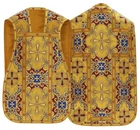 Gold Roman Fiddleback Chasuble with stole Vestment Casulla Dorada Casula RG38