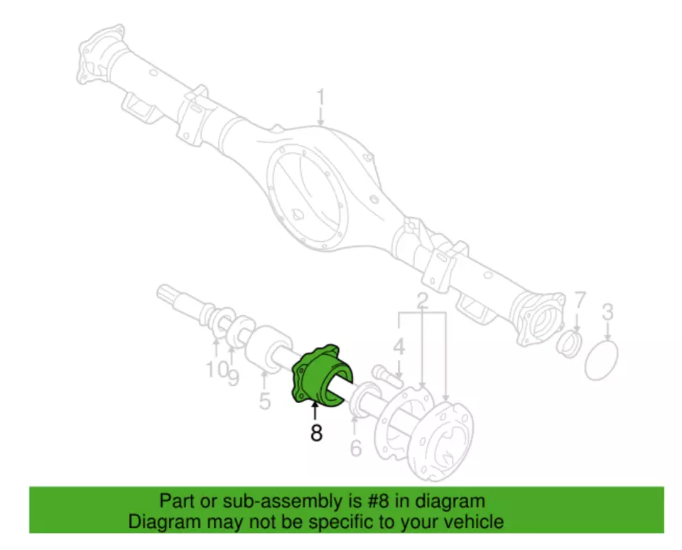 Корпус подшипника для 1997-2002 Mitsubishi Montero Sport MB919124 - Изображение 2 из 2
