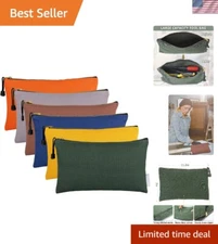 6-Pack Heavy-Duty Canvas Tool Bags with Dependable Metal Zippers