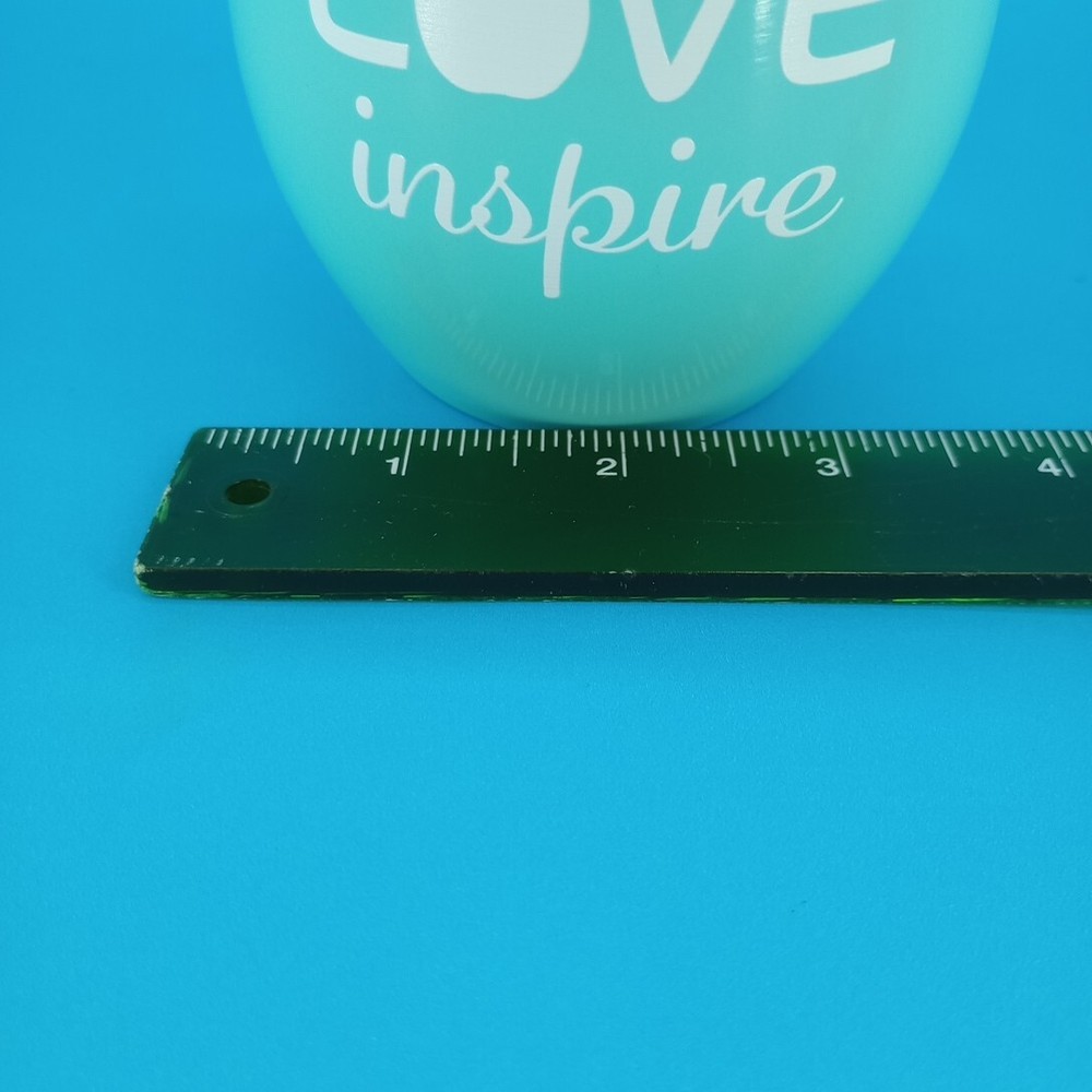 Stainless Steel Double Wall Tumbler Mug with Teach Love Inspire Design  