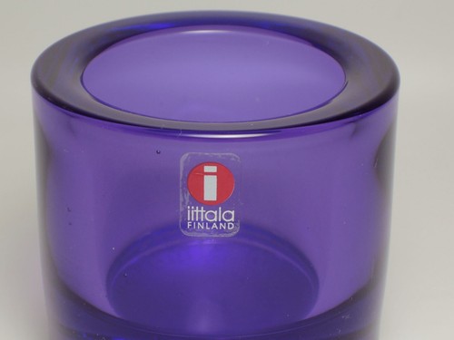 iittala Kivi Old sticker Lilac VOTIVE 60mm Candle holder - Picture 3 of 8