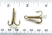500 Gerry's Tackle 2X Strength Bronze Dough Bait Treble Fish Hooks Size 4