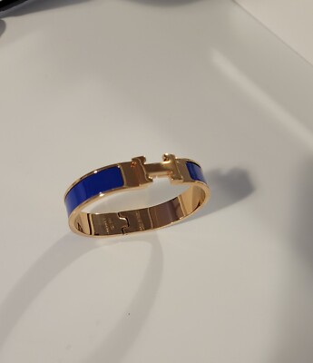 Hermes Clic H Bracelet Blue Color 