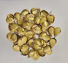 100 Gold Spinnerbait Blades Deep Cup SZ 5 & Swivel Polished Ham Brass Northland