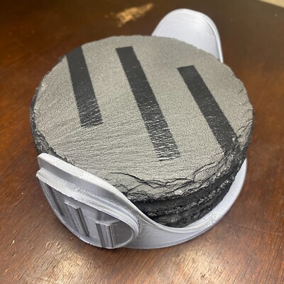 Viltrumite Empire Slate Coaster Set 5pc Laser Engraved Invincible Fan Gift Decor