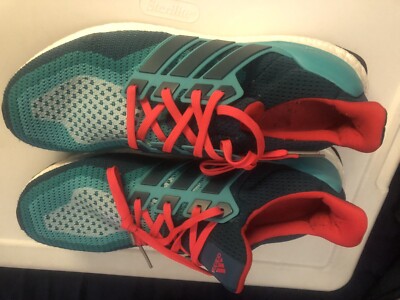 Adidas UltraBoost 2.0 Clear Green Mineral Shock Red AQ4005  display picture 3
