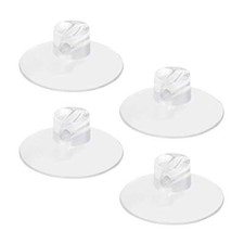 4 Pack Bathroom Shower Caddy Connectors Suction Cups, Heavy Strength Clear