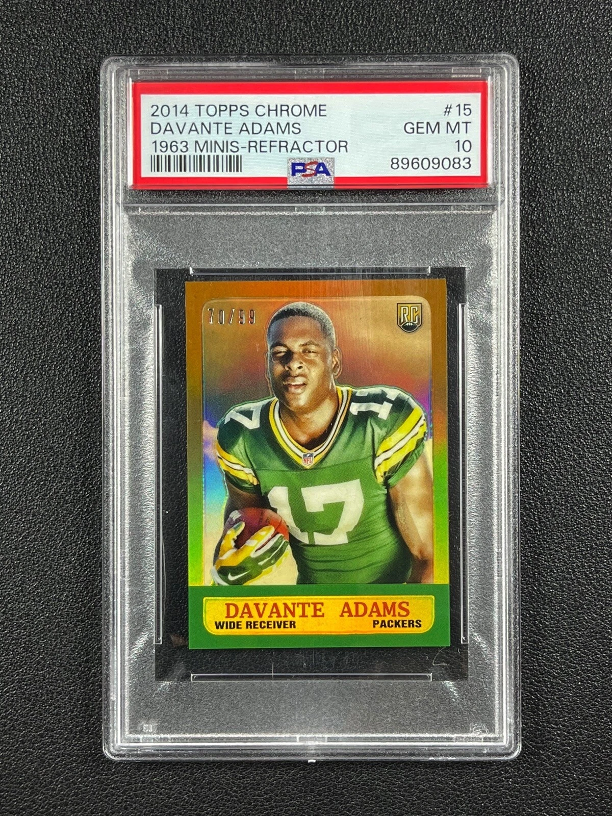 Davante Adams Topps Chrome 1963 Minis #15 Refractor