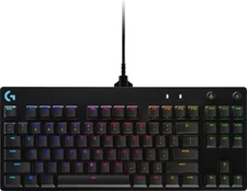 Logitech G PRO TKL Wired Mechanical GX Blue Clicky Gaming Keyboard w/ RGB