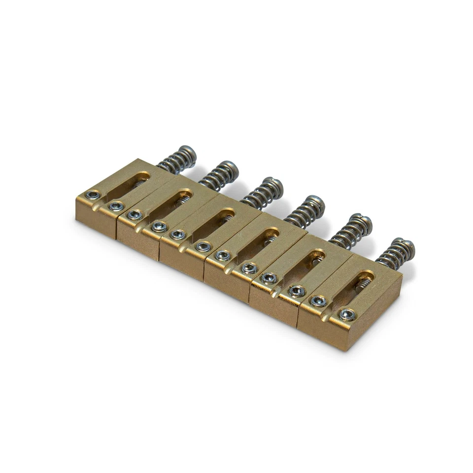 NORTHWEST GUITARS 6 x 10,5 mm massive Messingsättel für E-Gitarre Brücke Tremolo