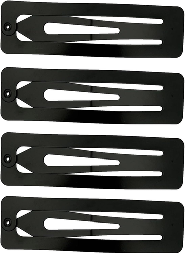 Snap Hair Clips 4PCS 7Cm Metal Hair Clips Large Rectangle Hair Barrettes Non-Sli - Picture 10 of 12