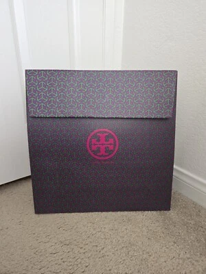 NEW Tory Burch Gift Bag Logo Flap Instant Closure 16.25x16x6"