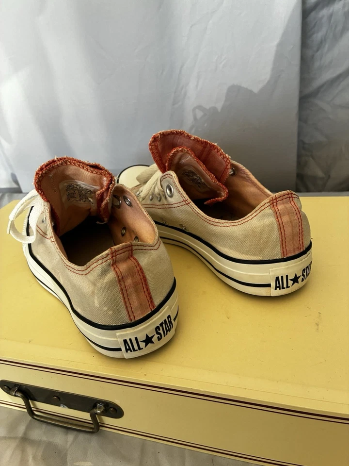 CONVERSE Chuck Taylor All Star Mujer 7 Doble Lengua Off White/Naranja Foto 4 de 4