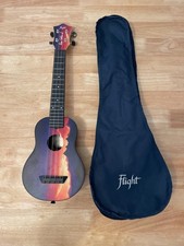 Flight Elise Ecklund Sunset ukulele with case