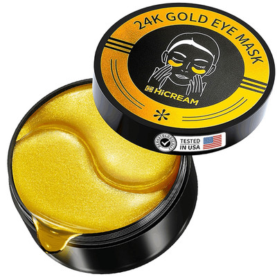 Brand New Golden Glow Under Eye Patches for Puffy Eyes - 60Pcs Eye Gels Rejuvena