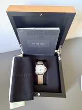 Panerai Luminor Due White Beige Leather Strap Watch - PAM01043