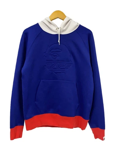 A BATHING APE (BAPE) Felpa con cappuccio A BATHING APE blu L usata