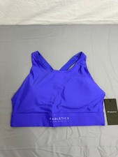 Fabletics Sports Bra Womens Large L Sapphire Sky Moonlight High Impact NWT