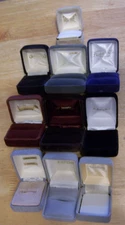 Lot of 10 Preowned Ring Presentation Boxes