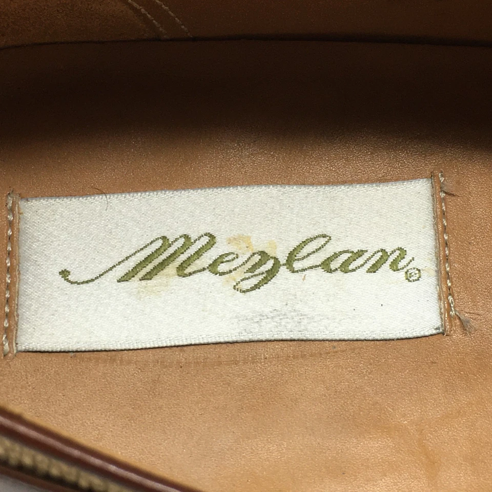 Mezlan Rochelle Mocasines Zapatos de Vestir Para Hombre Talla 14 Marrón Tejido Cuero Beige España Foto 3 de 4