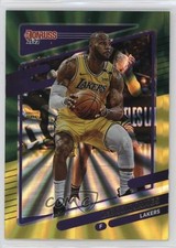 2021-22 Panini Donruss Holo Green & Yellow Laser LeBron James #12 0nr3
