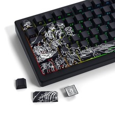 XVX Shine Through Keycaps Double Shot PBT Keycaps 60 65 75 100 Percent, Side...