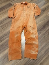 Vintage Department of Corrections Jumpsuit Orange Jail Inmate Prison Uniform 50