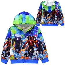 Casual TV Costume Zip Hoodie Kid Sweatshirt Comfortable Tee Top for Boys Girls
