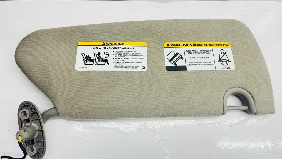 Dodge Durango 2004-2009 conductor lado izquierdo parasol tela iluminada Foto 3 de 3