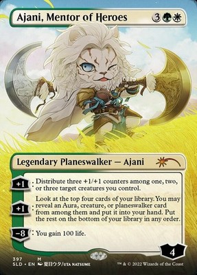 [1x] Ajani, Mentor of Heroes (397) - Foil Near Mint, English Secret Lair MTG Mag