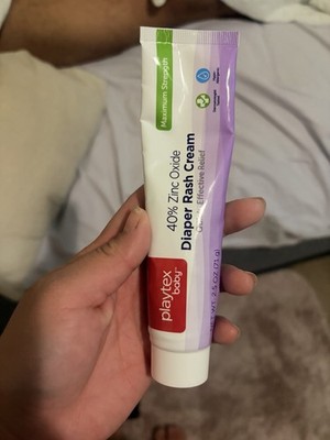 Playtex baby Diaper Rash Cream 40% Zinc Oxide Maximum Support Formula 2.5 oz