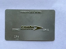 Vintage SAETA Airlines Travel Agency Ticket Validation Plate 156