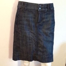 gap denim skirt 4 s navy blue dark wash mini skirt casual blue jeans small y2k