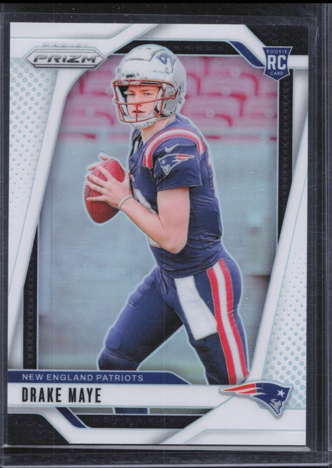 2024 Panini Prizm Drake Maye #329 Rookie White Prizm /35 Patriots