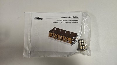 Water Control Block Cartridge Assembly (A-dec Style) P/N: 38.1934.01 VERSION ''B''
