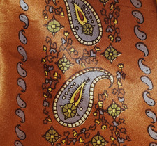 1940s 1950s  BOLD VINTAGE  WEMBLEY MENS TIE  METALLIC BROWN  LAVENDER  52"