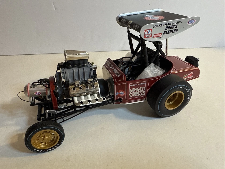 Precision Miniatures Marcellus & Borsch Winged Express 1:18 NHRA Race Dragster - Image 2 of 4