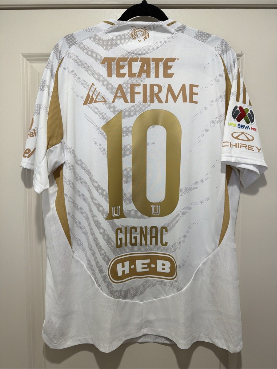 Gignac #10 Mens EXTRA LARGE Adidas Tigres UANL Authentic Away