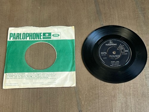 The Beatles Penny Lane Strawberry Fields Forever Parlophone 7" Single 45 RPM UK