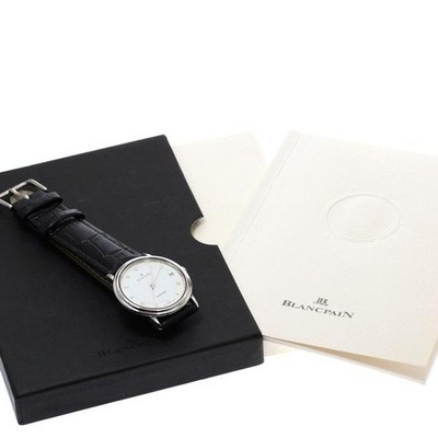 BLANCPAIN VILLERET EXTRA SLIM 1195-1127 34mm SS White #C5195